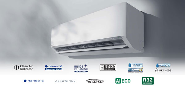 Dòng máy lạnh Panasonic hai chiều Aero Inverter cao cấp (XZ-BKH-8)